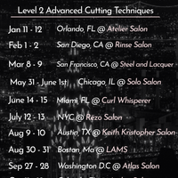 2026 Level 2: Advanced Cut Techniques USA